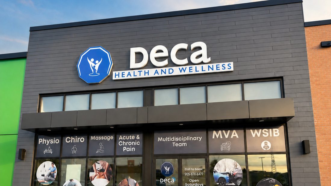 The DECA Health and Wellness clinic at 2600 Simcoe St N, Oshawa